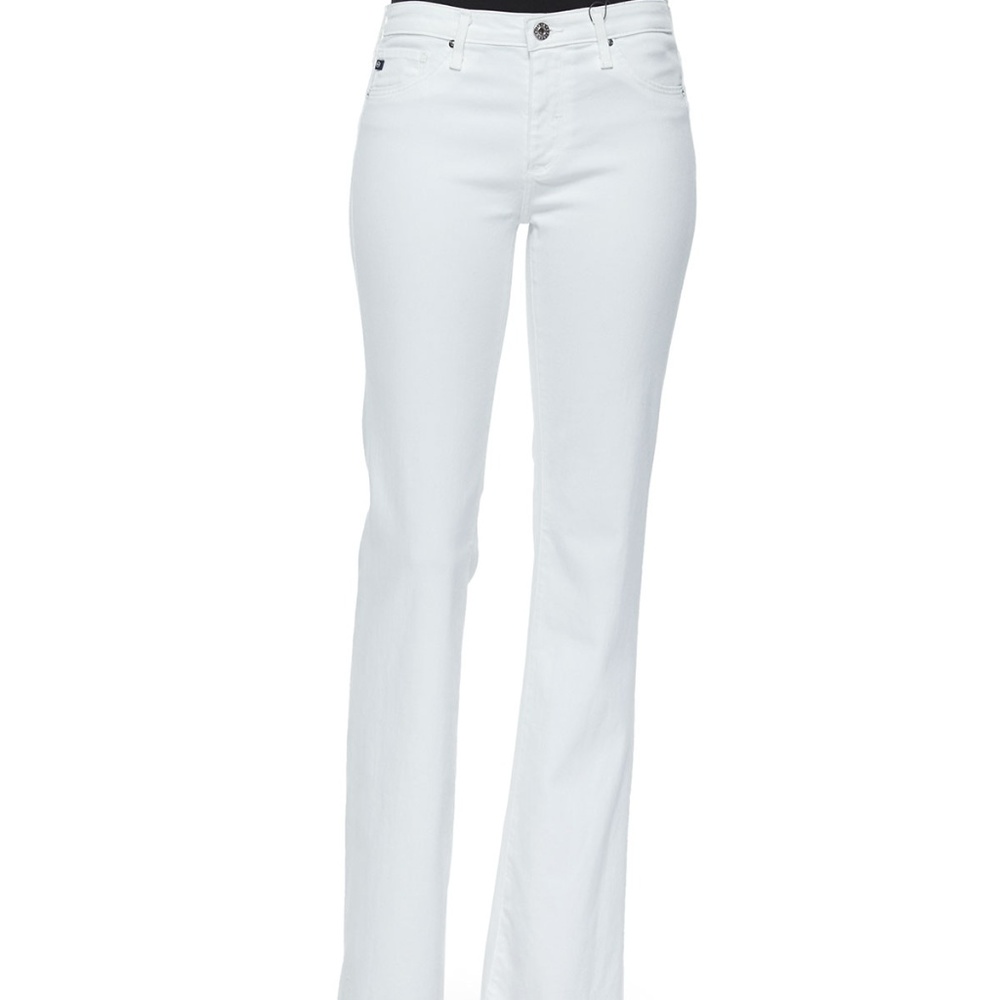 AG Adriano Goldschmied Angel  Boot-Cut Jean white